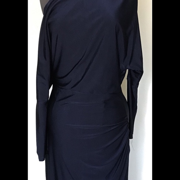 Blue off shoulder long dress - Picture 3 of 6